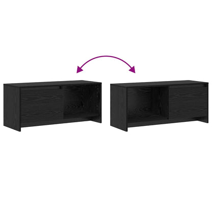 TV-Ständer Schwarze Eiche 90 x 35 x 40 cm Holzwerkstoff