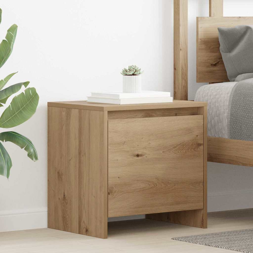 Nachttisch Eiche handwerklich 45 x 34 x 44.5 cm Holzwerkstoff