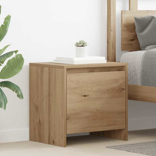 Nachttisch Eiche handwerklich 45 x 34 x 44.5 cm Holzwerkstoff
