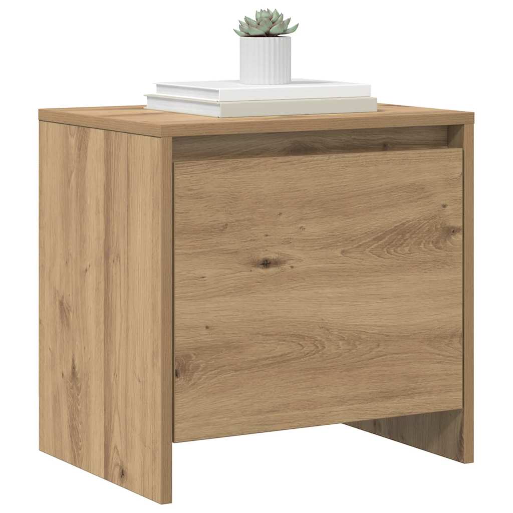 Nachttisch Eiche handwerklich 45 x 34 x 44.5 cm Holzwerkstoff