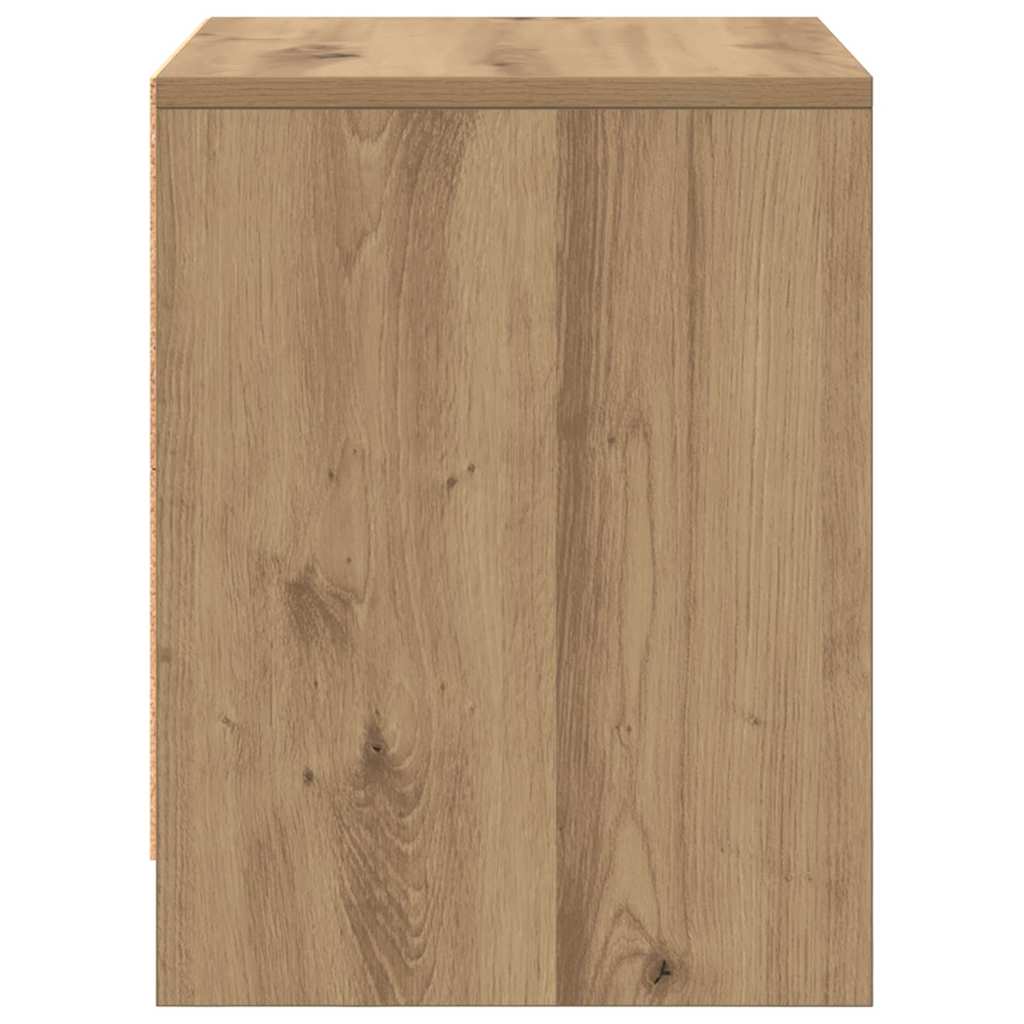 Nachttisch Eiche handwerklich 45 x 34 x 44.5 cm Holzwerkstoff