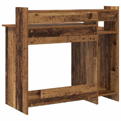 Schreibtisch mit Regal Altholz 97 x 45 x 90 cm Holzwerkstoff