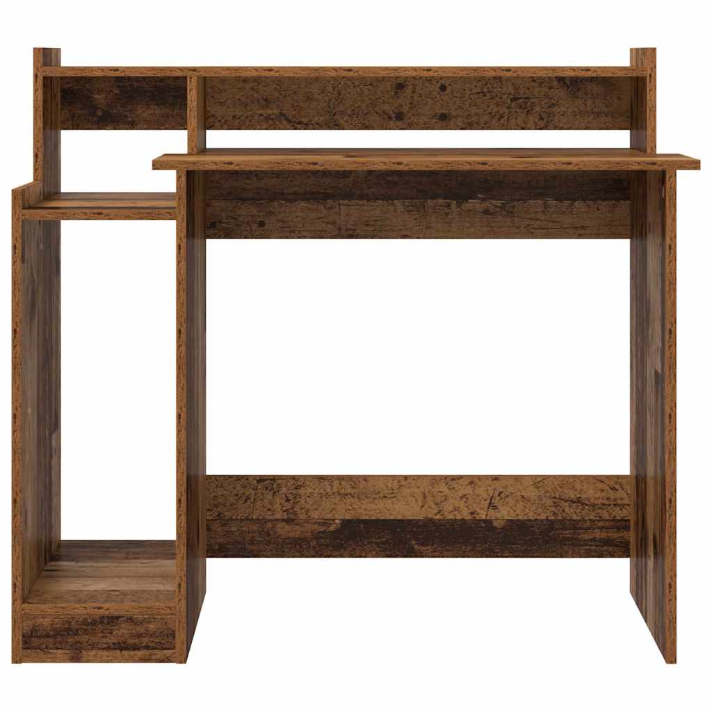 Schreibtisch mit Regal Altholz 97 x 45 x 90 cm Holzwerkstoff