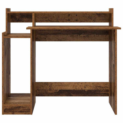 Schreibtisch mit Regal Altholz 97 x 45 x 90 cm Holzwerkstoff