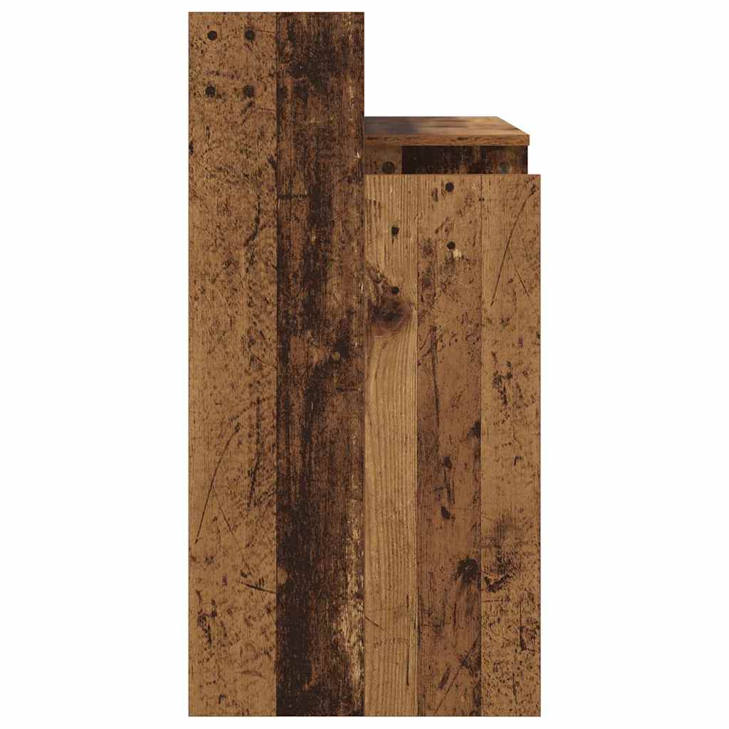 Schreibtisch mit Regal Altholz 97 x 45 x 90 cm Holzwerkstoff