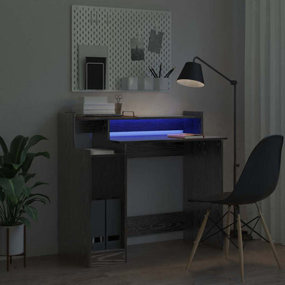 Schreibtisch Schwarz Eichen-Optik 97 x 45 x 90 cm Holzwerkstoff