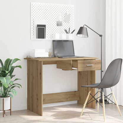 Schreibtisch Eiche handwerklich 100 x 50 x 76 cm Holzwerkstoff