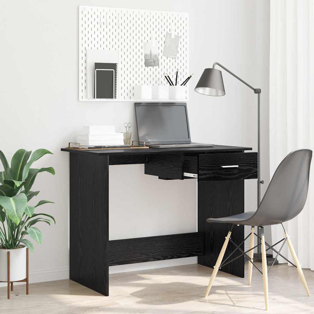 Schreibtisch Schwarze Eiche 100 x 50 x 76 cm Holzwerkstoff