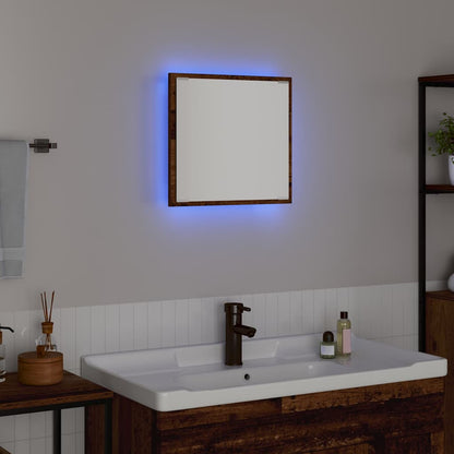 LED Badezimmer Spiegel Altholz 40 x 8.5 x 37 cm Holzwerkstoff