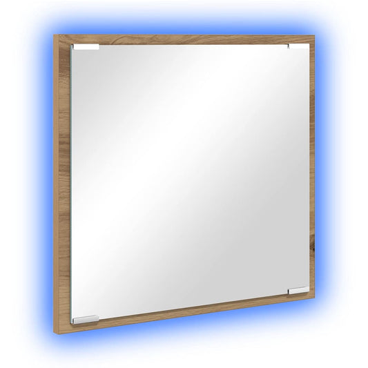 LED-Badezimmerspiegel Artisan-Eiche 40 x 37 x 8.5 cm