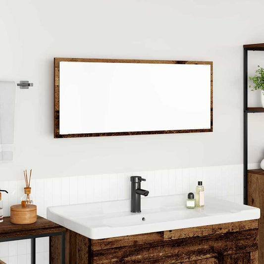 Spiegel Wandmontiert Altholz 90 x 8.5 x 37 cm Holzwerkstoff