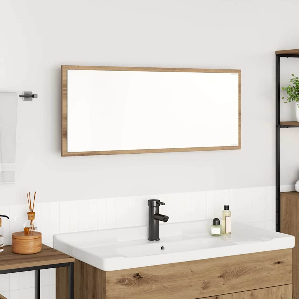 Spiegel Artisan-Eiche 90 x 8,5 x 37 cm Holzwerkstoff