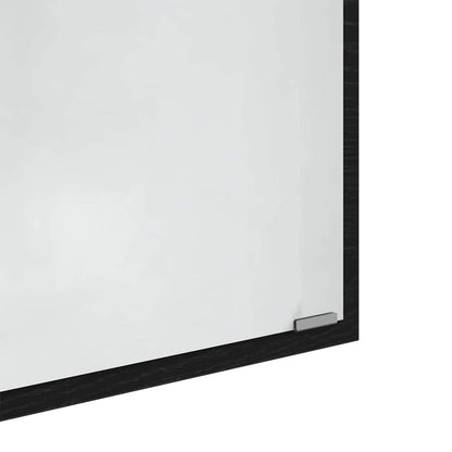 Spiegel Schwarz Eichen-Optik 90 x 8.5 x 37 cm Holzwerkstoff