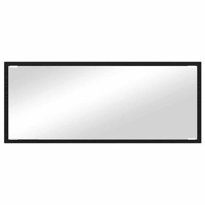 Spiegel Schwarz Eichen-Optik 90 x 8.5 x 37 cm Holzwerkstoff