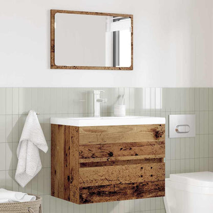 Badezimmermöbelset 2 pcs Altholz 57 x 37 x 45 cm Holzwerkstoff