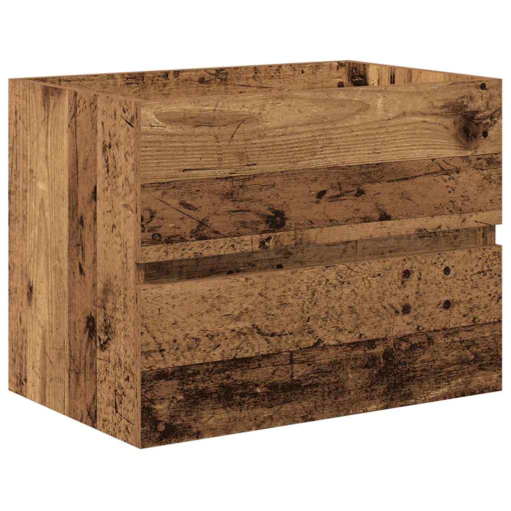 Badezimmermöbelset 2 pcs Altholz 57 x 37 x 45 cm Holzwerkstoff