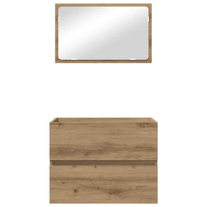 Badezimmermöbelset 2 pcs Artisan Eiche 57 x 37 x 45 cm