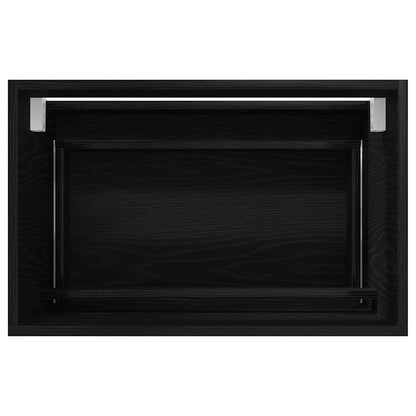 Badezimmermöbelset 2 pcs Schwarz Eichen-Optik 57 x 37 x 45 cm