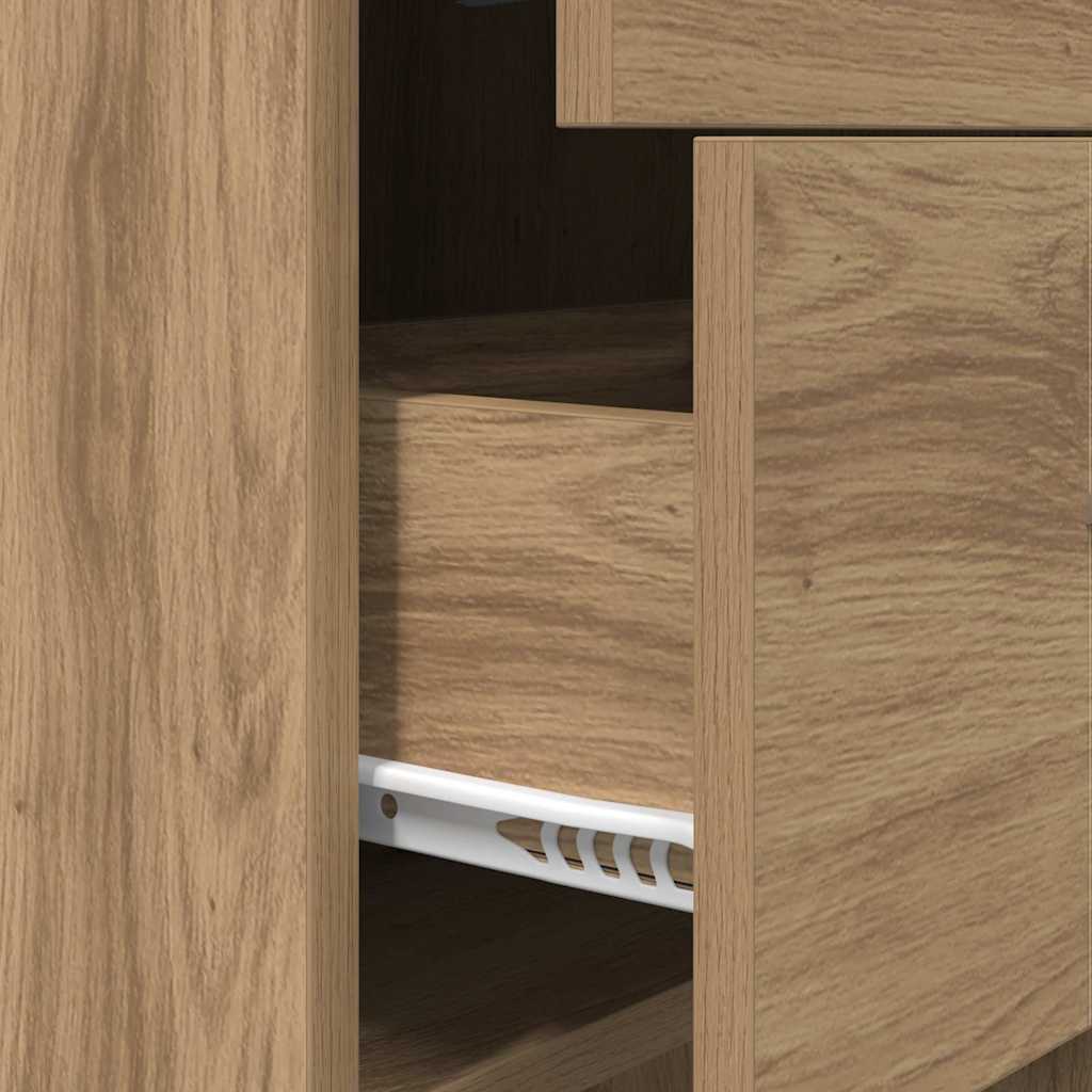 Bücherregal Eiche handwerklich 40 x 35 x 180 cm Holzwerkstoff