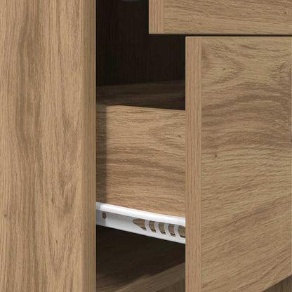 Bücherregal Eiche handwerklich 40 x 35 x 180 cm Holzwerkstoff