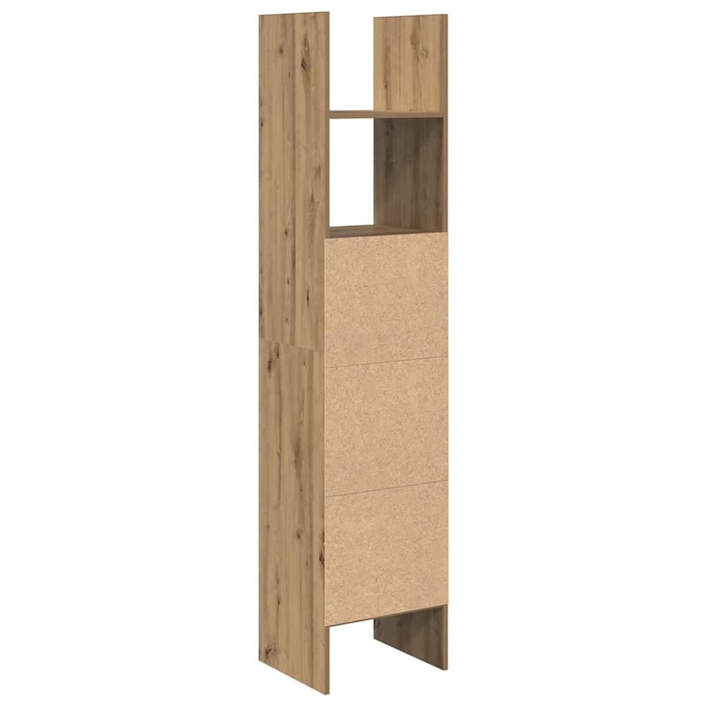 Bücherregal Eiche handwerklich 40 x 35 x 180 cm Holzwerkstoff
