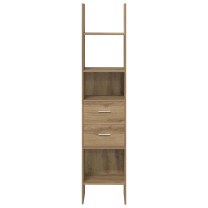 Bücherregal Eiche handwerklich 40 x 35 x 180 cm Holzwerkstoff
