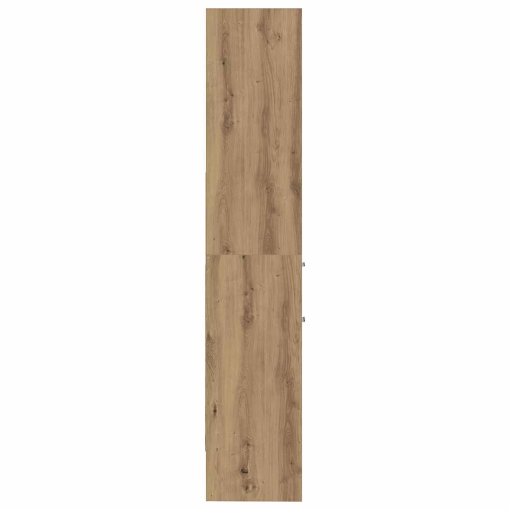 Bücherregal Eiche handwerklich 40 x 35 x 180 cm Holzwerkstoff