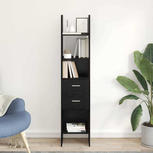 Bücherregal Schwarze Eiche 40 x 35 x 180 cm Holzwerkstoff