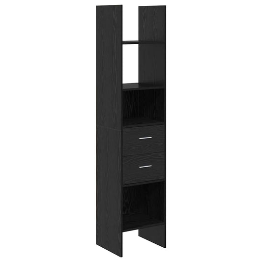 Bücherregal Schwarze Eiche 40 x 35 x 180 cm Holzwerkstoff