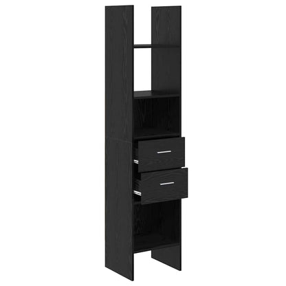 Bücherregal Schwarze Eiche 40 x 35 x 180 cm Holzwerkstoff