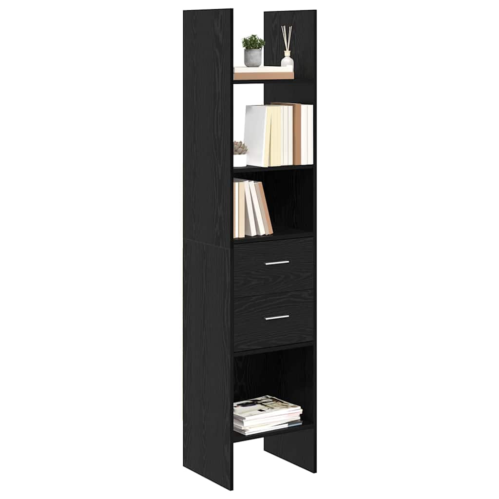 Bücherregal Schwarze Eiche 40 x 35 x 180 cm Holzwerkstoff