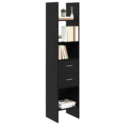 Bücherregal Schwarze Eiche 40 x 35 x 180 cm Holzwerkstoff