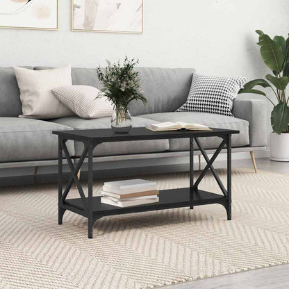 Couchtisch Schwarze Eiche 80 x 45 x 45.5 cm Holzwerkstoff