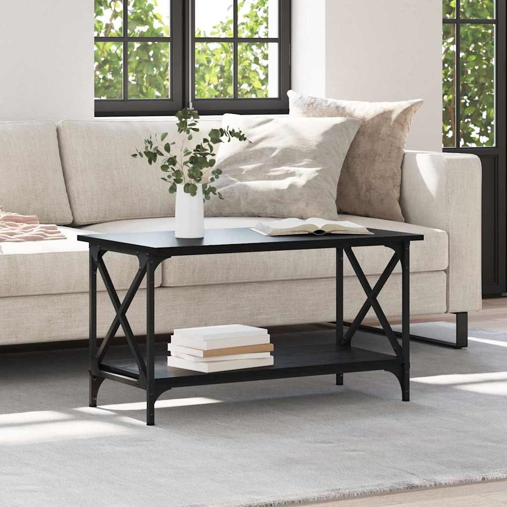 Couchtisch Schwarze Eiche 80 x 45 x 45.5 cm Holzwerkstoff