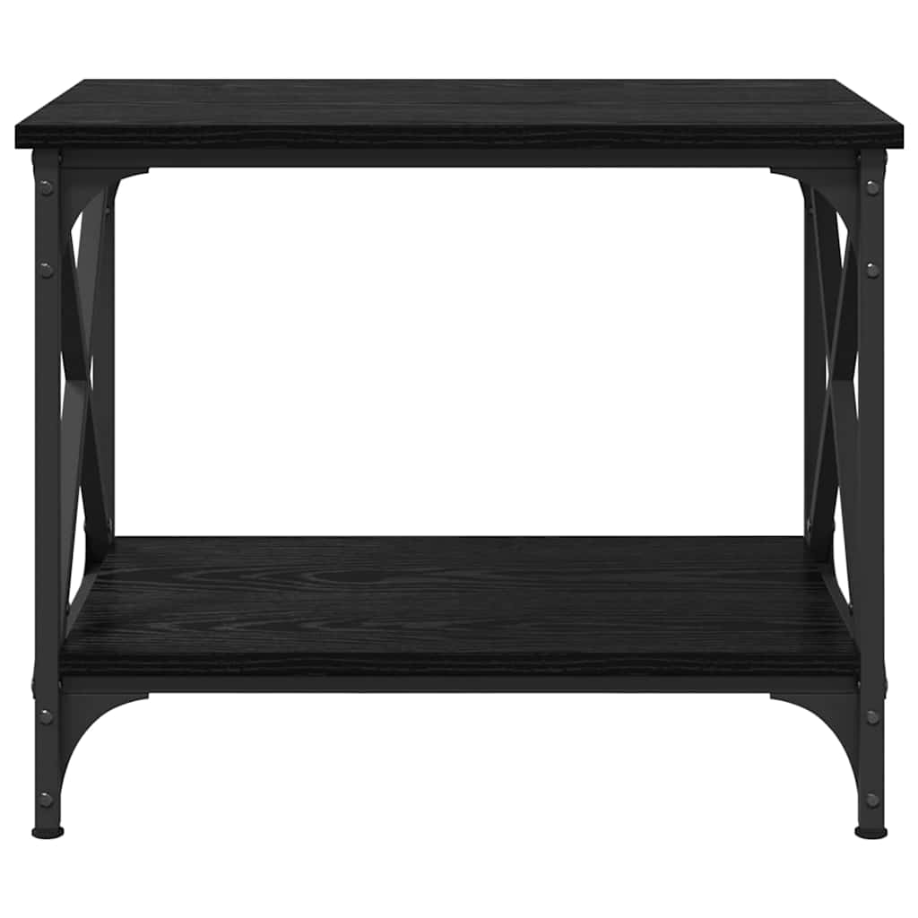 Beistelltisch Schwarz Eichen-Optik