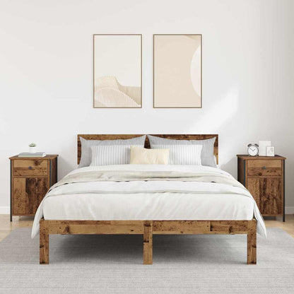 Nachttisch 2 pcs Altholz 40 x 42 x 60 cm Holzwerkstoff