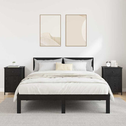 Nachttisch 2 pcs Schwarze Eiche 40 x 42 x 60 cm Holzwerkstoff