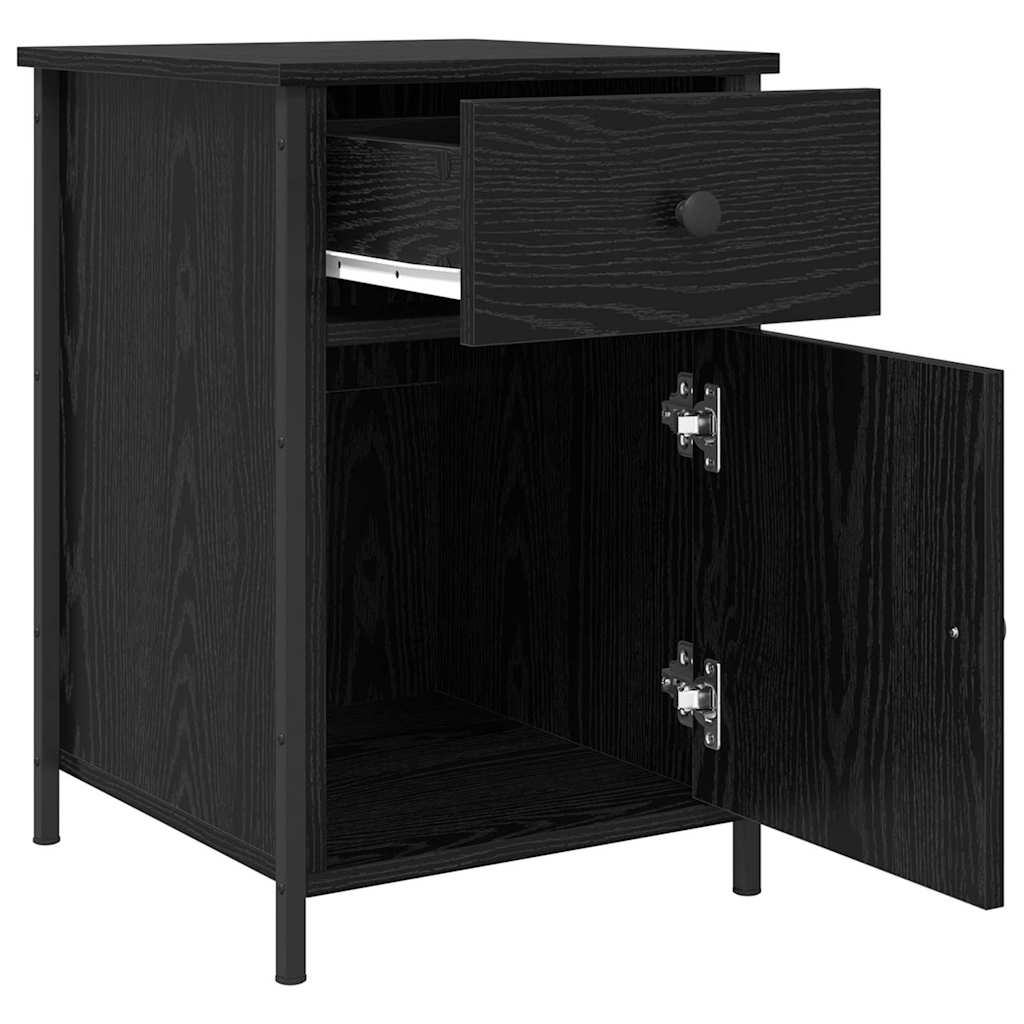 Nachttisch 2 pcs Schwarze Eiche 40 x 42 x 60 cm Holzwerkstoff