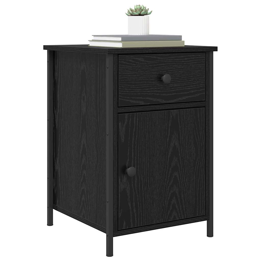 Nachttisch 2 pcs Schwarze Eiche 40 x 42 x 60 cm Holzwerkstoff