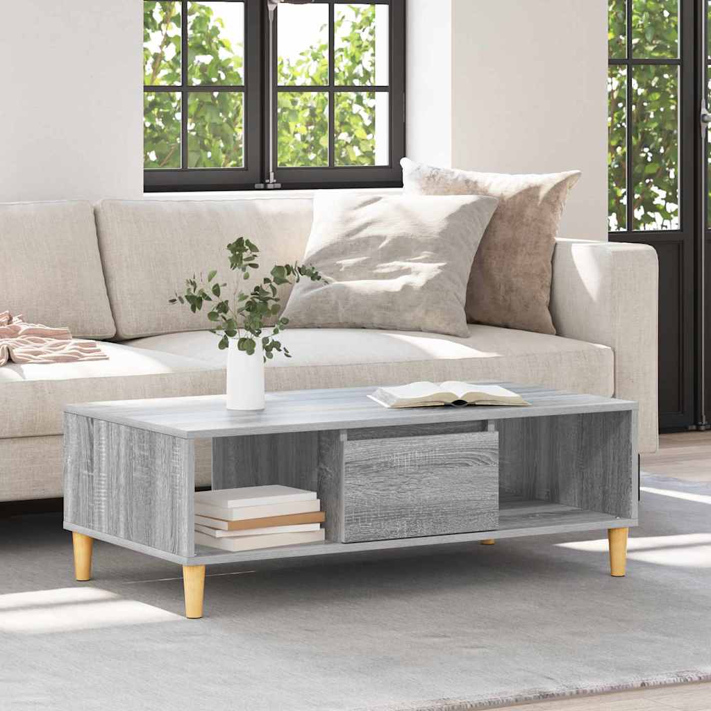 Couchtisch Grau Sonoma 103,5 x 60 x 35 cm Holzwerkstoff