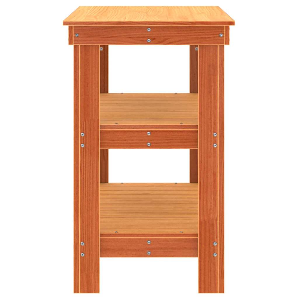 Werkbank Wachsbraun 78.5 x 50 x 80 cm Massivholz Kiefer
