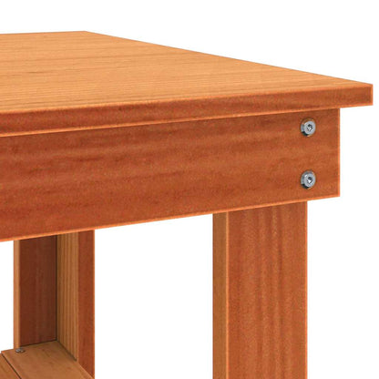 Werkbank Wachsbraun 110.5 x 50 x 80 cm Massivholz Kiefer