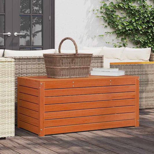 Gartenlagerbox mit Speicher Wachsbraun 101 x 50.5 x 46.5 cm