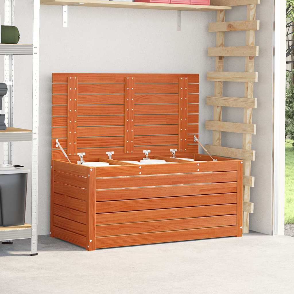 Gartenlagerbox mit Speicher Wachsbraun 101 x 50.5 x 46.5 cm
