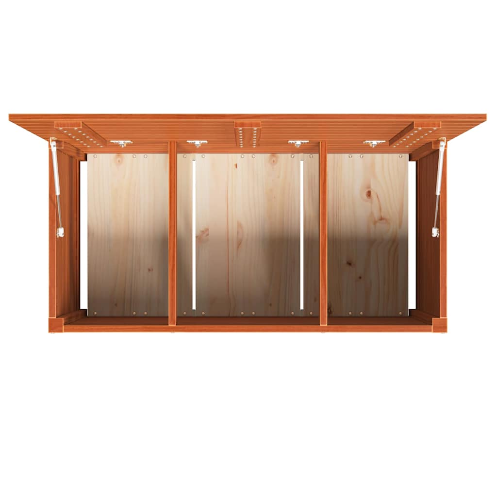 Gartenlagerbox mit Speicher Wachsbraun 101 x 50.5 x 46.5 cm