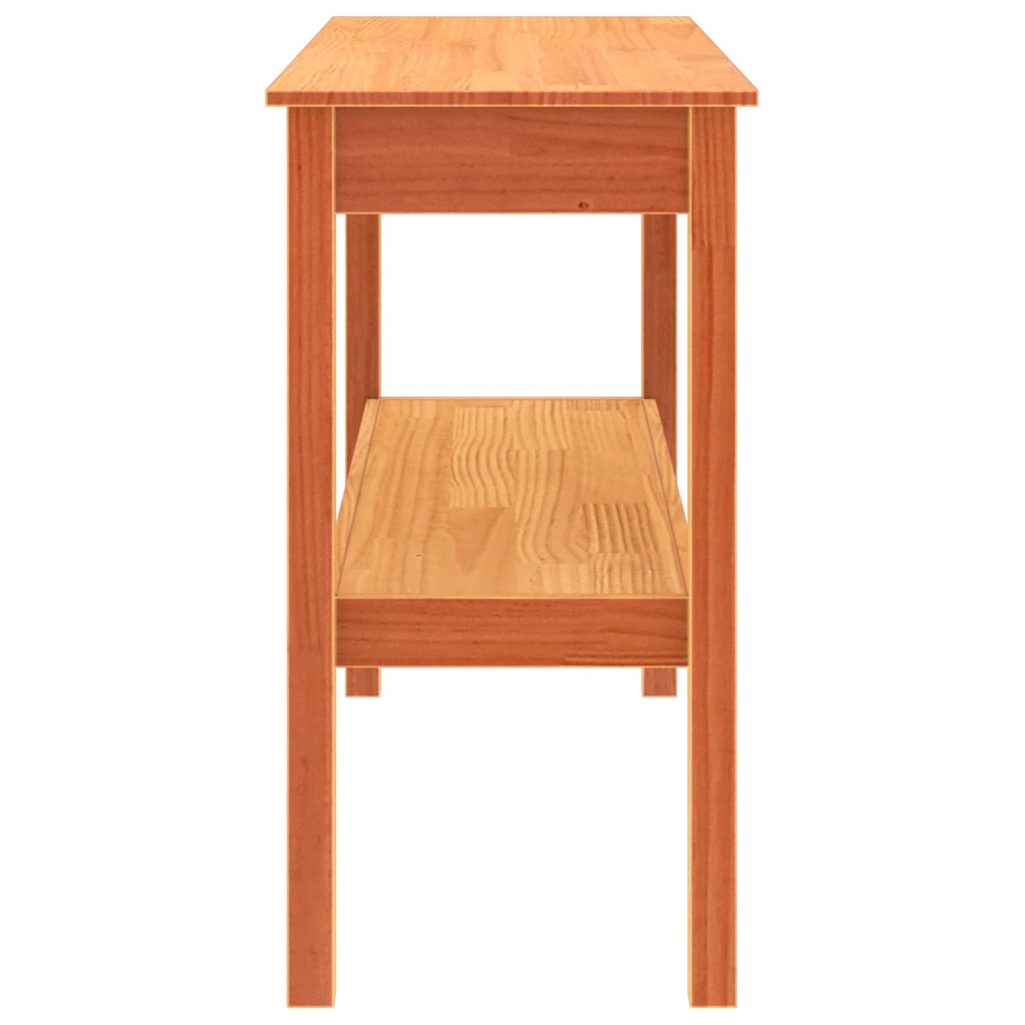 Konsolentisch Wachsbraun 110 x 40 x 75 cm Massivholz Kiefer