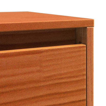Wandschränke Wandmontiert 2 pcs Wachsbraun 100 x 30 x 35 cm