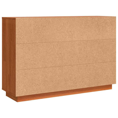 Sideboard Braun 111 x 34 x 75 cm Massivholz Kiefer