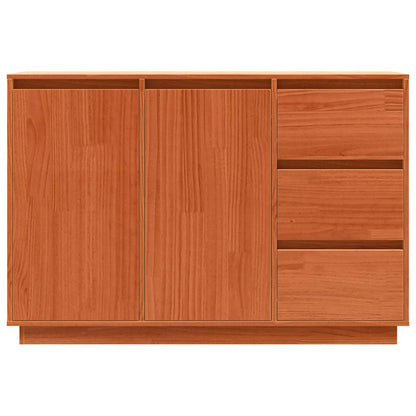 Sideboard Braun 111 x 34 x 75 cm Massivholz Kiefer