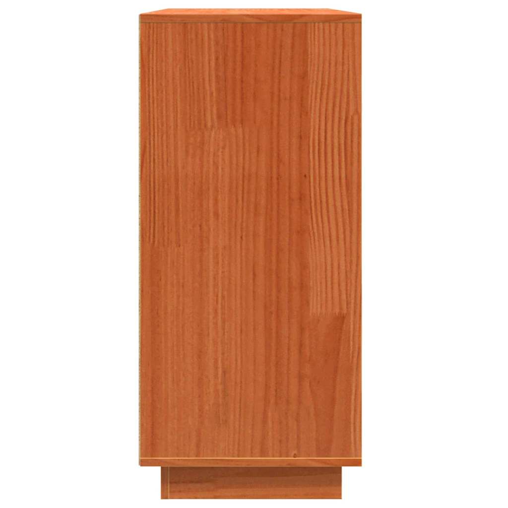 Sideboard Braun 111 x 34 x 75 cm Massivholz Kiefer